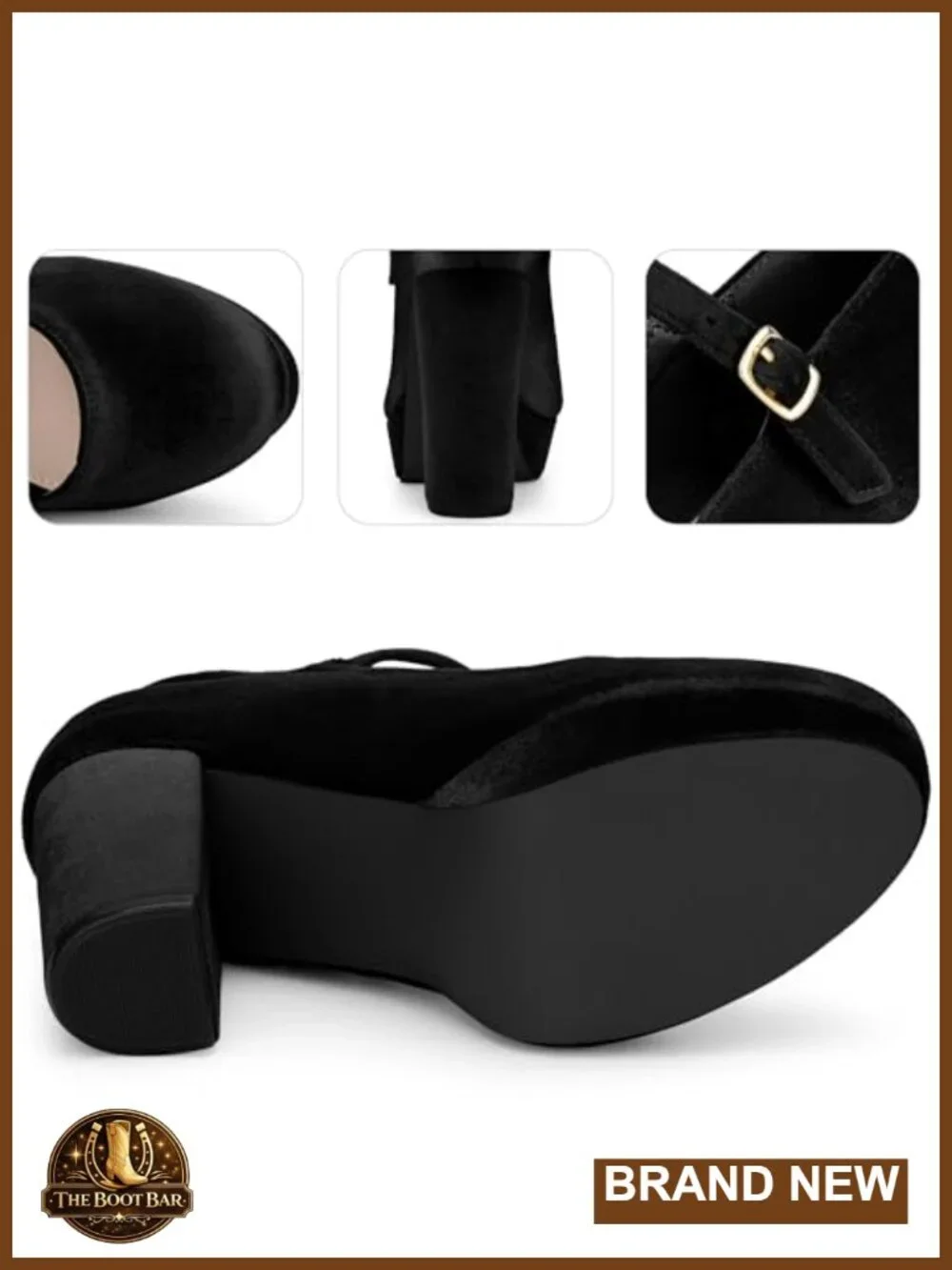 Mary Jane Chunky Platform Heels Pumps for Women